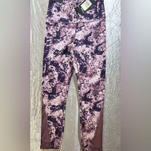 Under Armour HeatGear Compression High Rise Leggings M NWT Purple Print